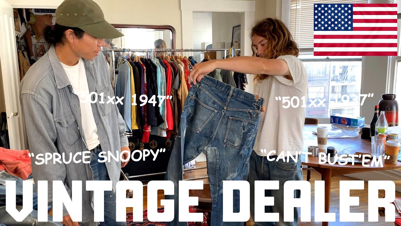 【アメリカ買付②-3】フリマで出会ったヴィンテージディーラーの自宅に潜入!!スペシャル古着が大量!?