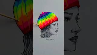 Rate This Fuzzy Tie-Dye Hat 1 To 10 #Art #Artwork #Fashion #Drawing #Paint #Painting #Artist #Anime