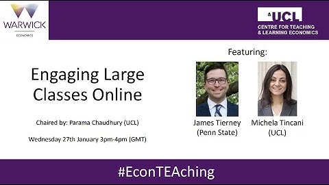 EconTEAching Session 13: Engaging Large Classes Online