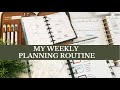 My Weekly Planning Routine