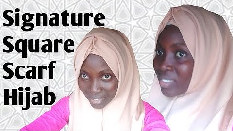 New Square scarf Hijab Tutorial 2021 | Satin hijab style