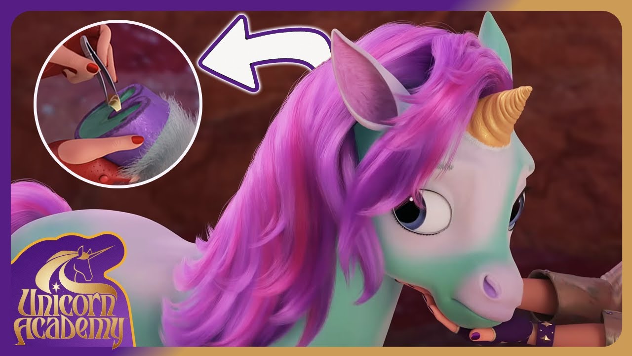 Valentina's Magical Rescue | Unicorn Academy 🦄🌈 | Baby Unicorn's Thorn Trouble | Cartoons for Kids