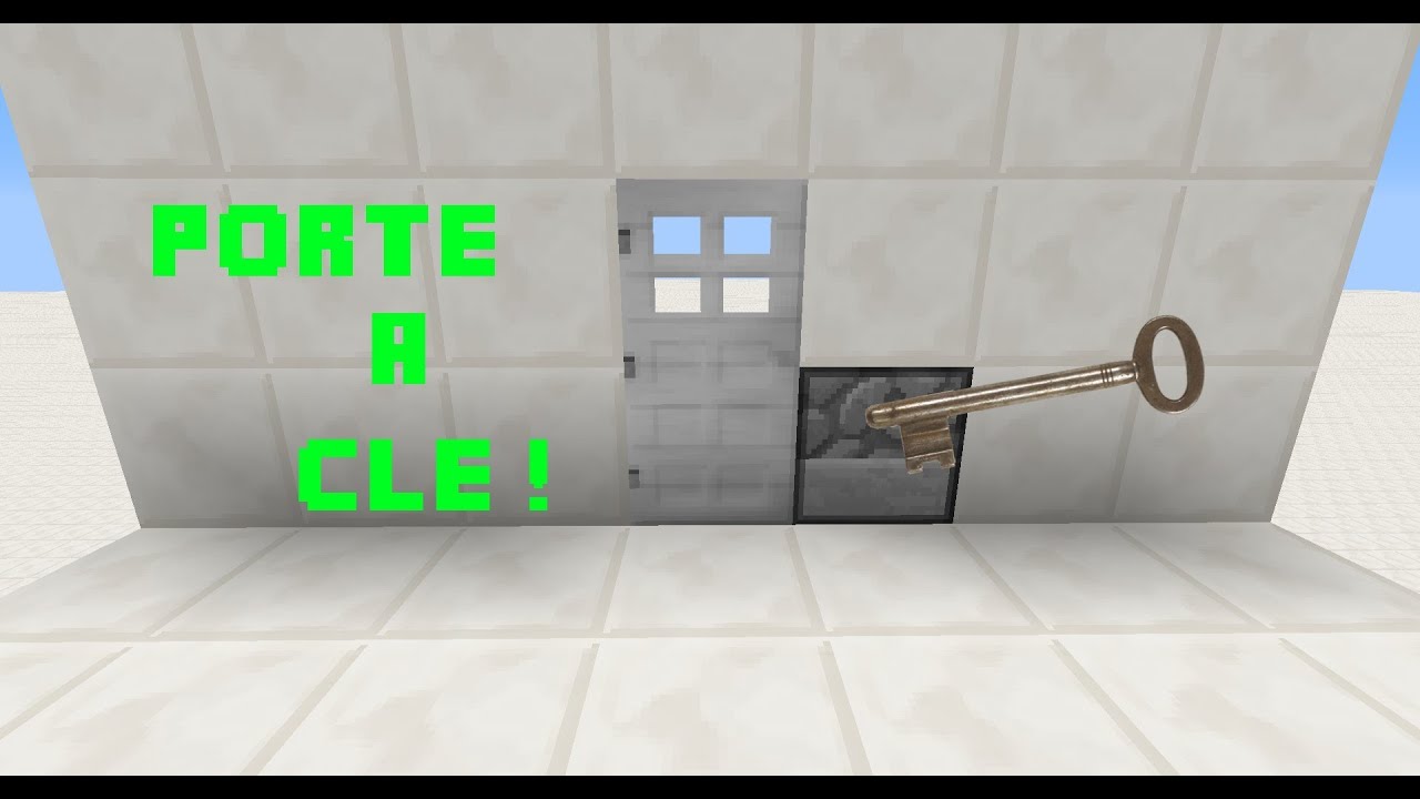 Comment Faire Une Porte A Clé Minecraft