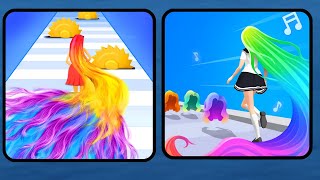 Dancing hair challenge 3D Gameplay Video Android iOS Game 2023 download game screenshot 5