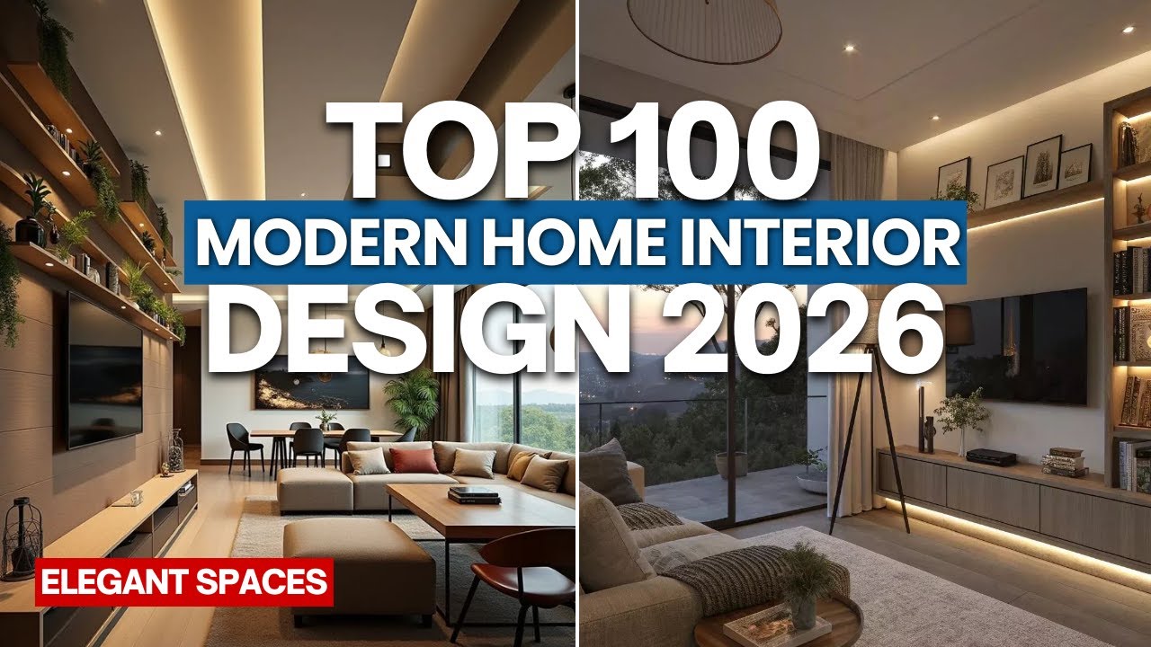 Top 100 Modern Home Interior Design Ideas 2026 | Luxury & Minimal Trends for Every Space