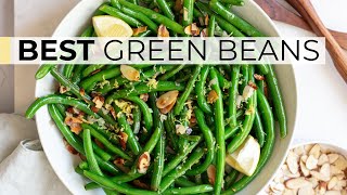 GREEN BEAN RECIPE | how to cook green beans almondine