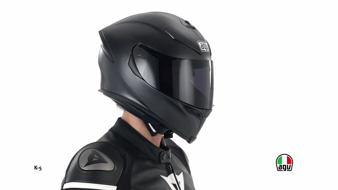 Agv K1 MPLK Tinted Smoke Black Full Face Helmet Visor Size ML Motorcycle