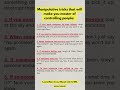 Manipulative tricks that will make you master of controlling people #manipulator #Quotes #Motivation