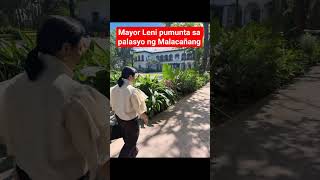 Mayor Leni Robredo pumunta sa palasyo ng Malacañang
