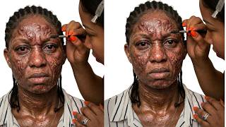 TRANSFORMATION👆👆 👆100M VIEWS VIDEO  ⬆️ UNBELIEVABLE ⬆️😱 DARK SKIN HAIR AND MAKEUP 😱