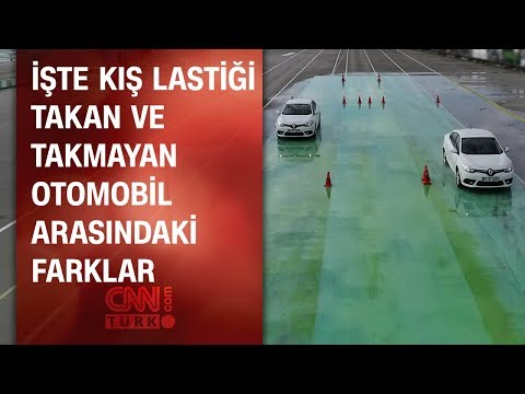 İşte kış lastiği takan ve takmayan otomobil arasındaki farklar