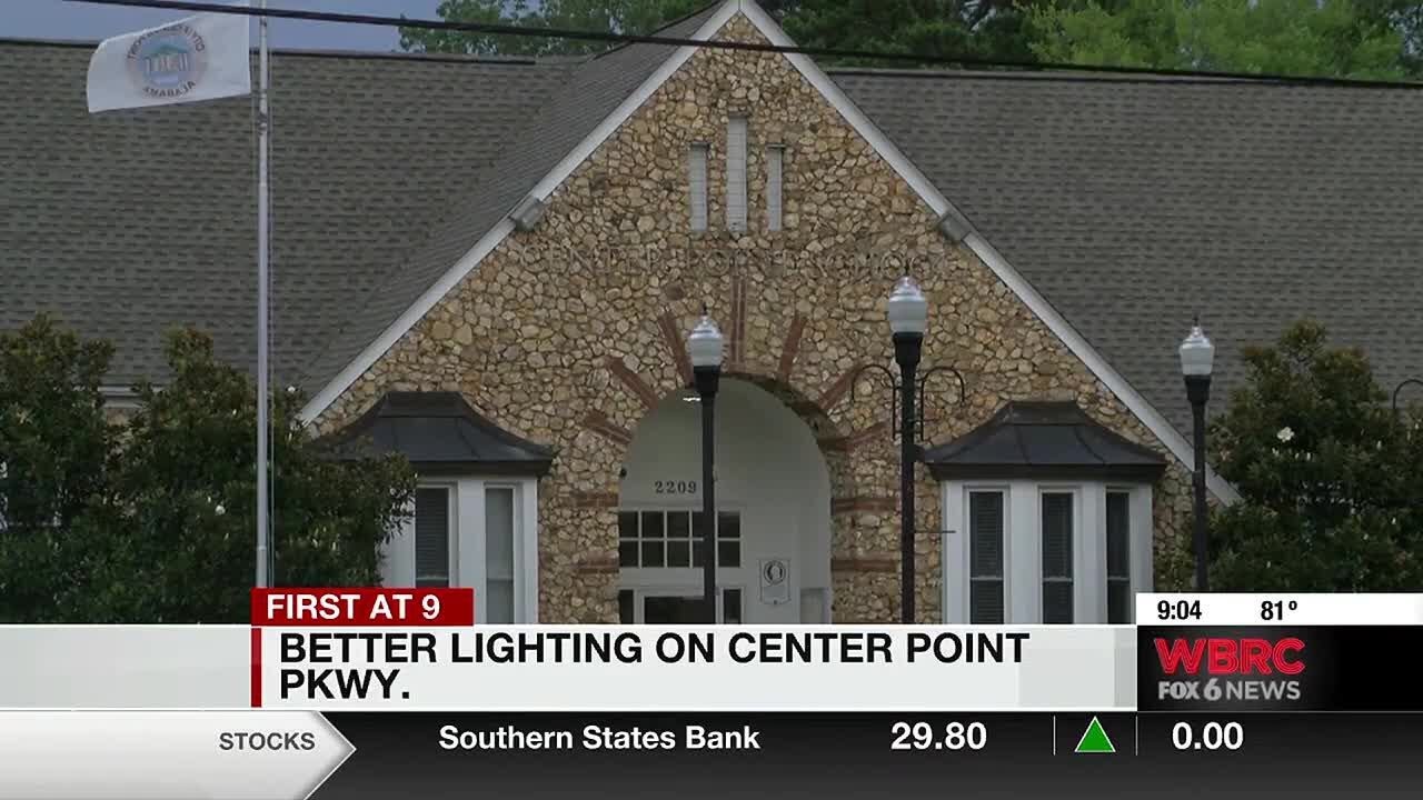 Better lighting on Center Point Parkway
