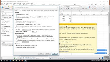 XY & Nonlinear Regression Elimination outliers with Prism GraphPad
