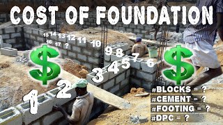 Estimate: Blocks and Cement for new FOUNDATION #house #foundation #estimate