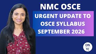 NMC OSCE URGENT UPDATE SEPTEMBER 2026