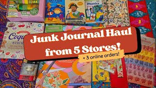 Multi-store Junk Journal Haul! (pOpshelf, Five Below, Dollar Tree +Thrift Stores too)