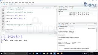 Data Analytics using R | Logical Operators in R 3.9 | AI/ML Tutorial