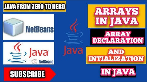 Java Arrays | Arrays in Java | How to use Arrays in Java | Java Tutorial