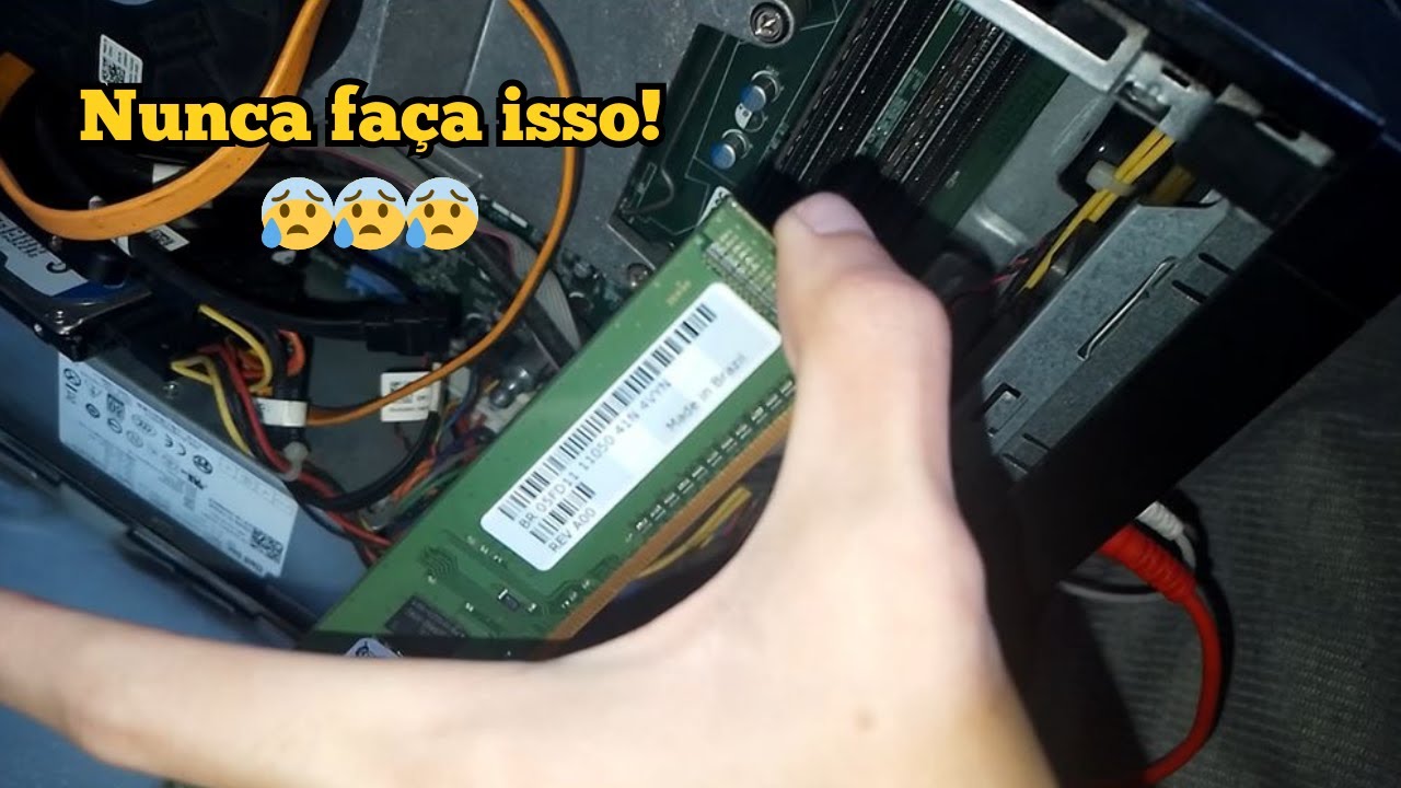 TROQUEI A MEMÓRIA RAM COM O PC LIGADO E ME DEI MAL 😱