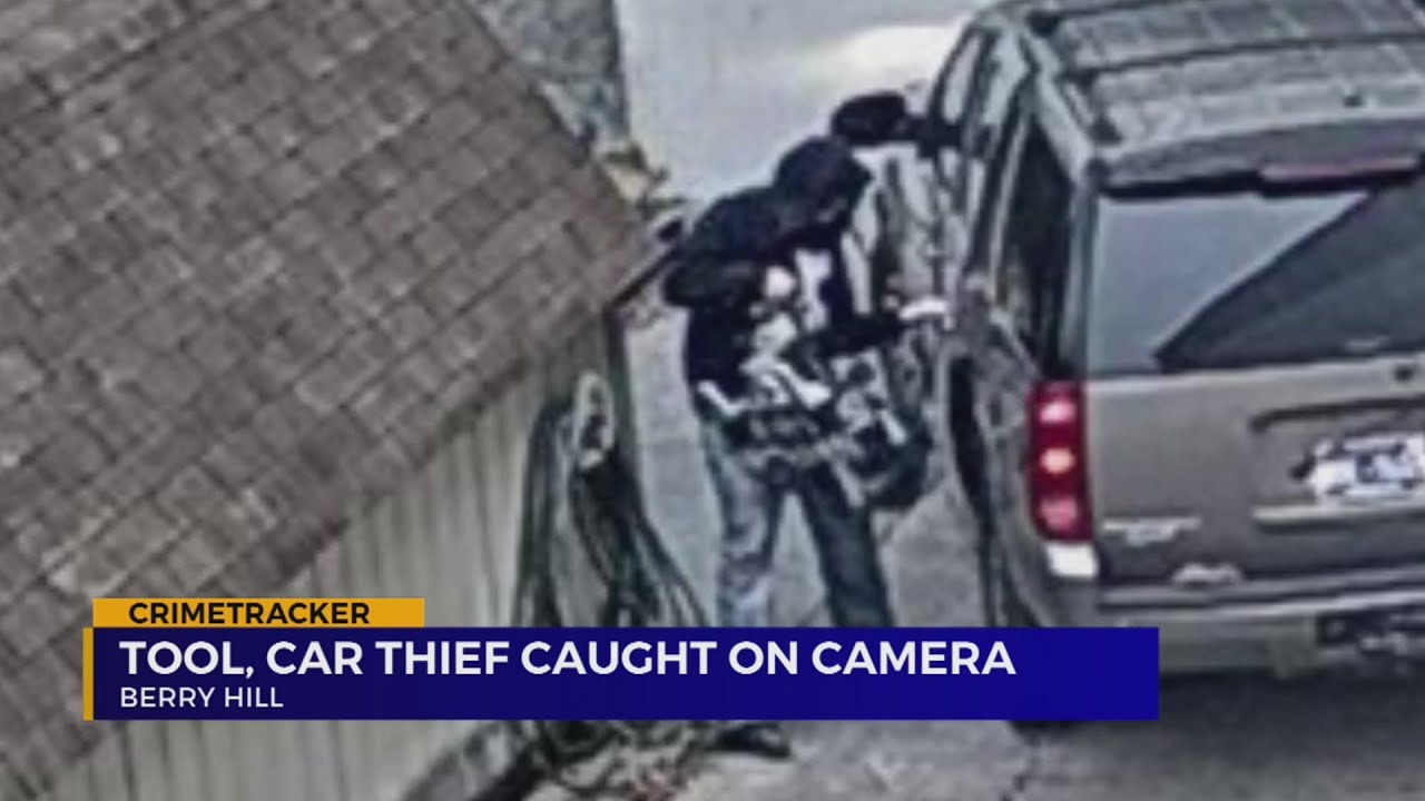 Alleged thief caught on camera in Berry Hill - YouTube
