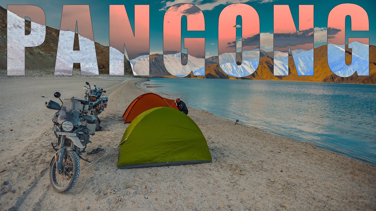 Rajvir Jawanda bai ਨਾਲ ਪੈਂਗੋਂਗ ਝੀਲ ਦੇ ਕਿਨਾਰੇ ਤੇ ਕੀਤੀ ਕੈਂਪਿੰਗ | LAKE CAMPING ⛺️ Best Camping Spot 👌