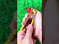 Crimping Copper Connector Onto Yellow Insulated Wire