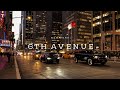 Manhattan new york 6th avenue evening walking tour 4k