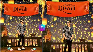 Diwali Photo editing in PicsArt |🔥| Picsart Diwali New Photo Tutorial |🔥| New Style - Golden Edits🔥 screenshot 4