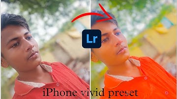 add iPhone filter in Lightroom -vivid filter in Lightroom - Bharat editz