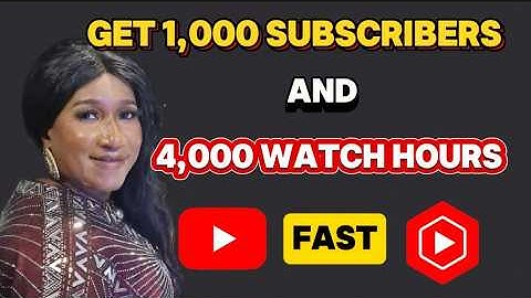 How To Get 1,000 Subscribers and 4,000 Watch Hours FAST!!!