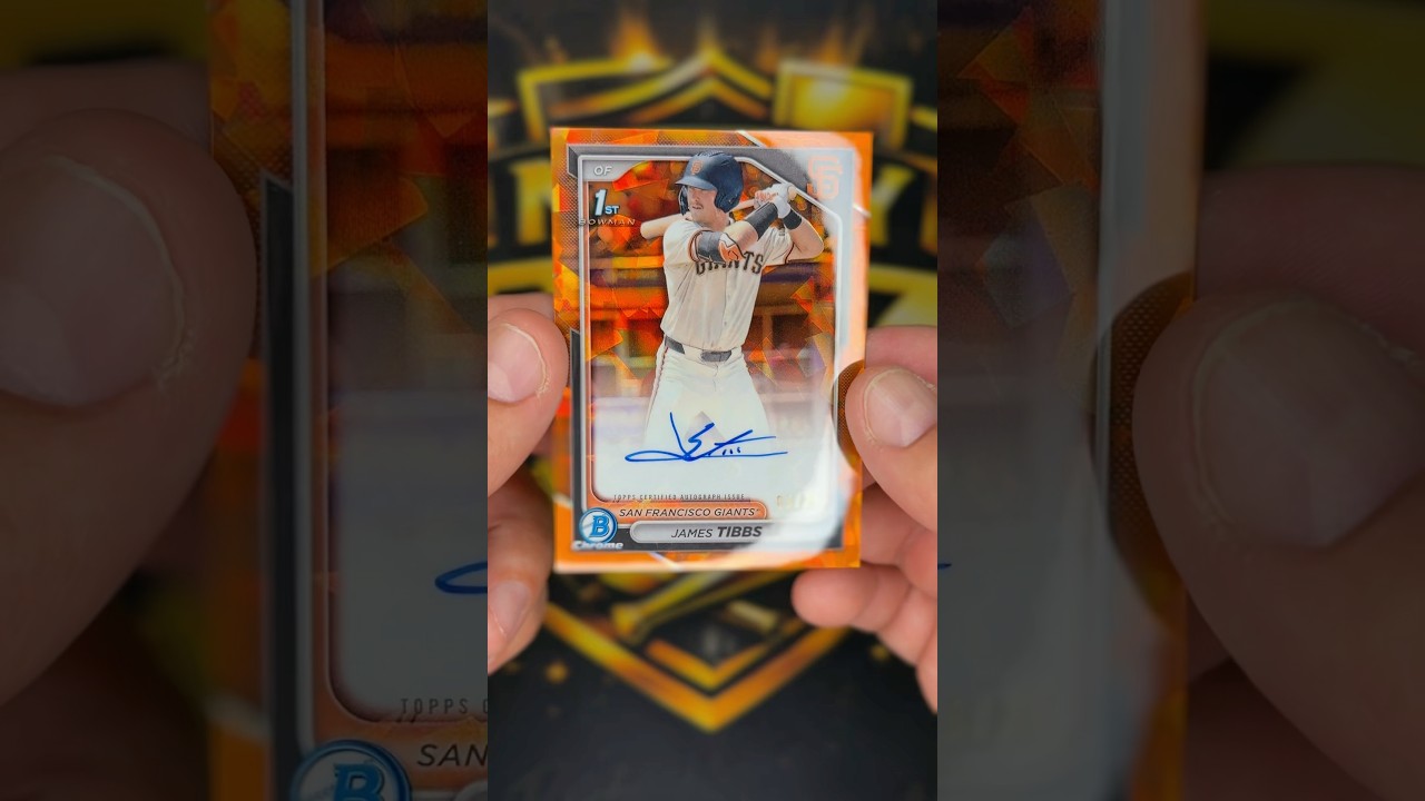 MAIL DAY: 2024 Topps Bowman Draft Orange Sapphire - James Tibbs