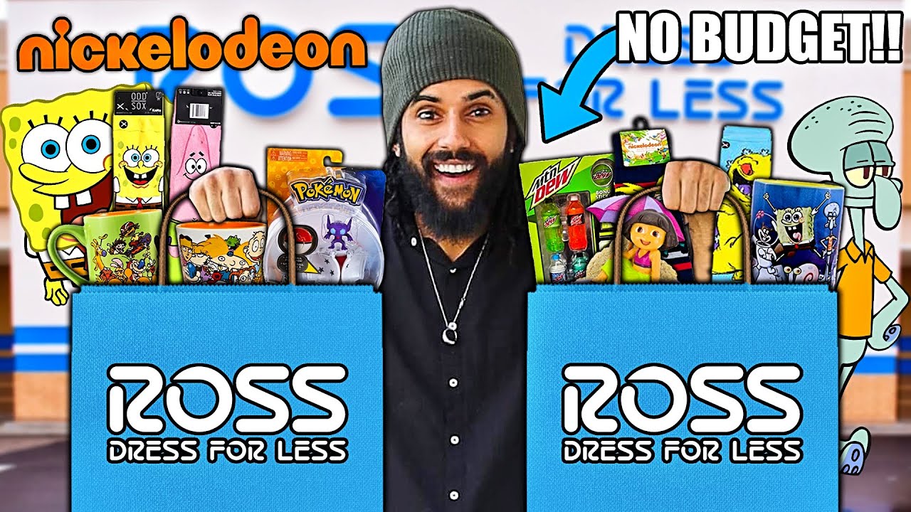 I Bought EVERY NICKELODEON PRODUCT AT ROSS DISCOUNT STORES!! SPONGEBOB SQUAREPANTS HAUL! *NO BUDGET*
