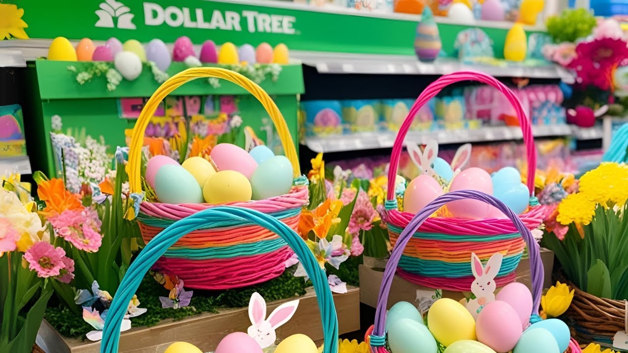 NEW Dollar Tree Easter Finds 2025  | Dollar Tree Walkthrough For Easter | Shop With Me