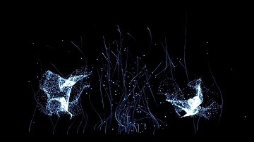 Blue particle effect VJ loops video