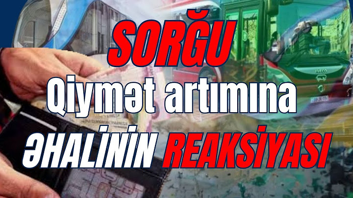 SORĞU: Qiymət artımına əhalinin REAKSİYASI necə oldu?