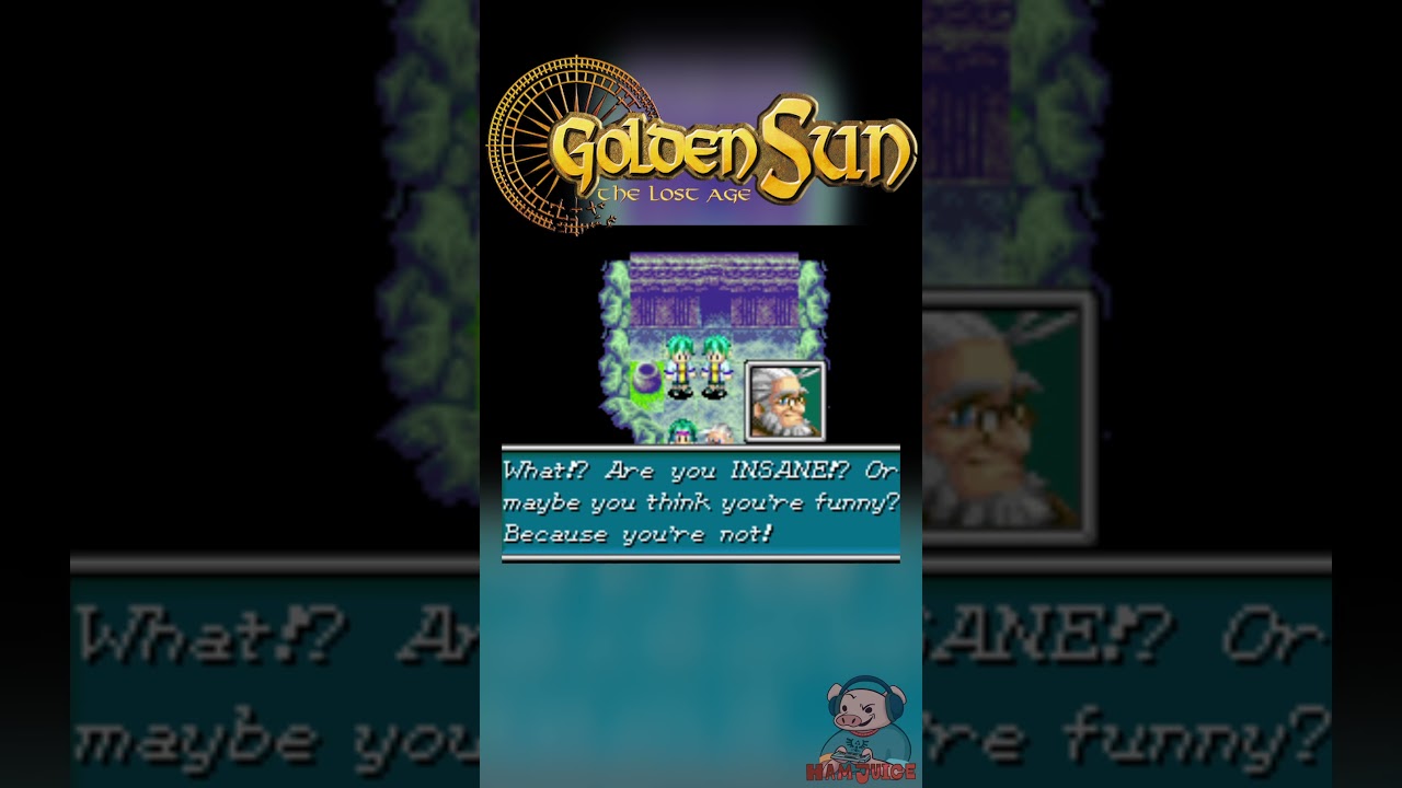 Этот диалог из «Золотого Солнца» обращается к вам напрямую.