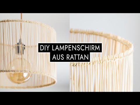 Video: DIY geflochtener Korb Lampenschirm