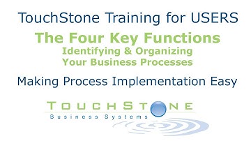 Business Systemization - TouchStone Training #1: The Four Key Functions