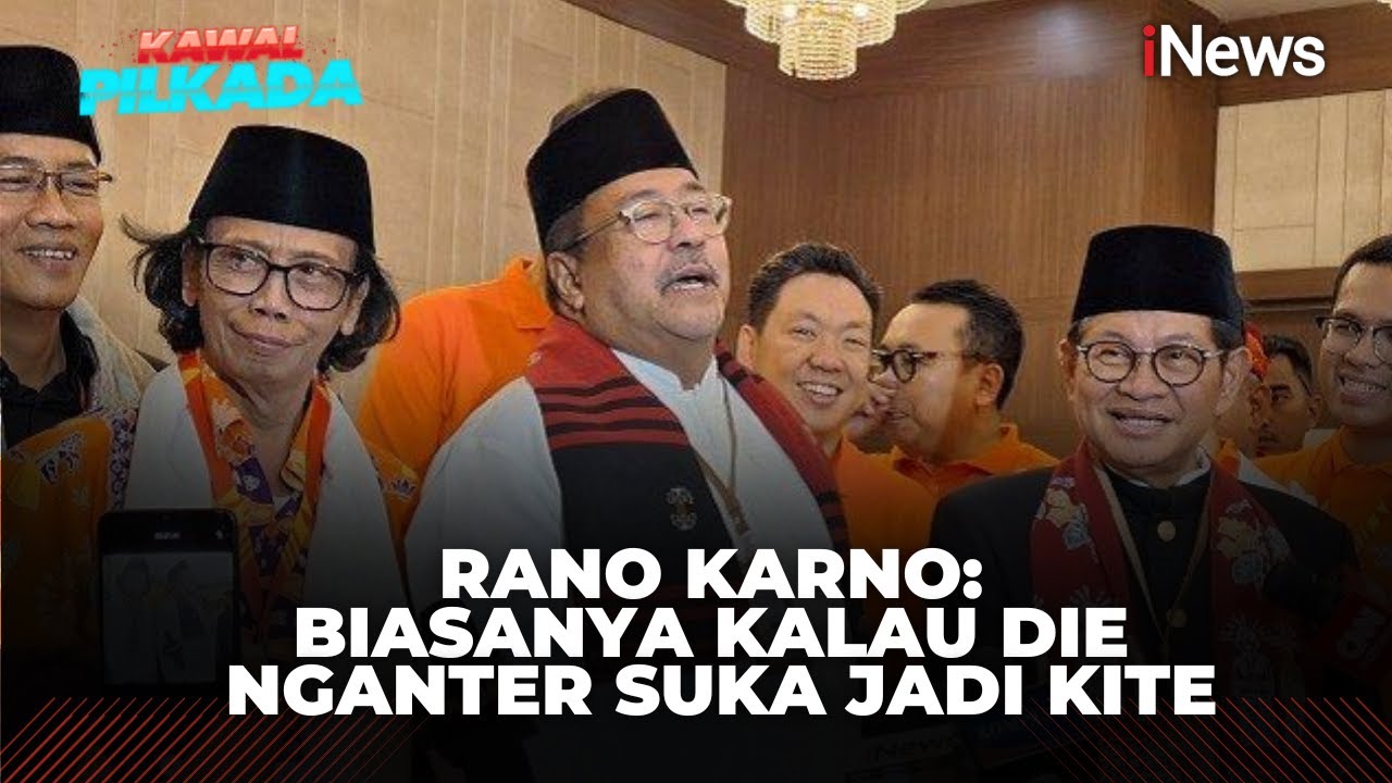 Momen Mandra Ikut Antar Pramono Anung-Rano Karno Ambil Nomor Urut ke KPUD DKI Jakarta