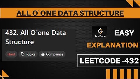 All O`one Data Structure || Leetcode 432 || Hindi || Java || code + Easy explanation