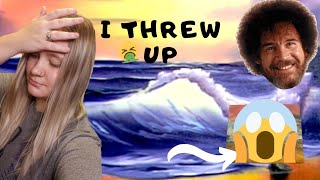 Following a Bob Ross Painting Tutorial While Drunk !