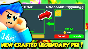 I Traded For AN INSANE NEW LEGENDARY CRAFTED PET In Clicker Simulator! (Roblox)