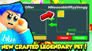 I Traded For AN INSANE NEW LEGENDARY CRAFTED PET In Clicker Simulator! (Roblox)