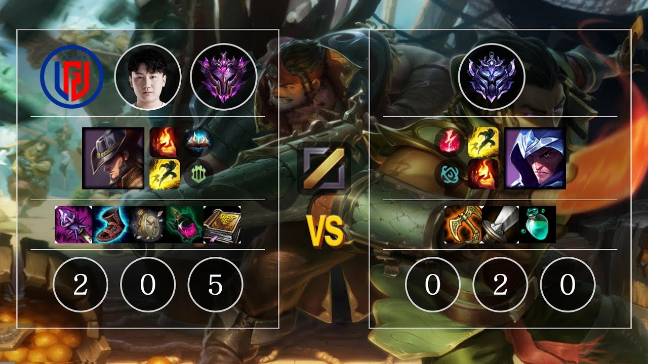 LGD Yuuki Twisted Fate vs Talon Mid - KR Patch 10.12