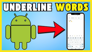 How To Underline Words  In A Text  Message On  Android [NEW UPDATE]