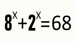 HALLA EL VALOR DE X PARA ESTA ECUACIÓN EXPONENCIAL. Matemáticas Básicas