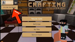 invite friend in crafting and building and also in minecraft |FIREZONE88|