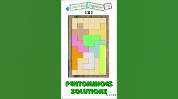 Not an image. #121 (Solution SETUP) Pentominoes Math Puzzle #mathchallenge #Shorts #puzzlegame