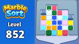 Marble sort Level 852 solution gameplay 