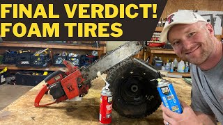 Foam Mower Tire Repair, Does it work??